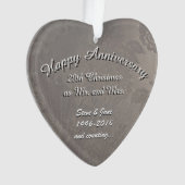 20. Jahrestags-Verzierung Ornament (Vorderseite)