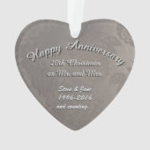 20. Jahrestags-Verzierung Ornament (Rückseite)