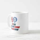 20. Jahrgeburtstagsentwürfe Kaffeetasse (Vorderseite Links)