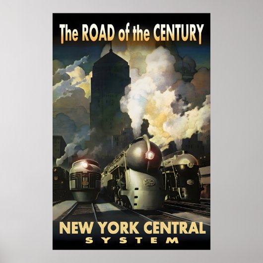 20. JAHRHUNDERT New York Central System New Retro Poster (Vorne)