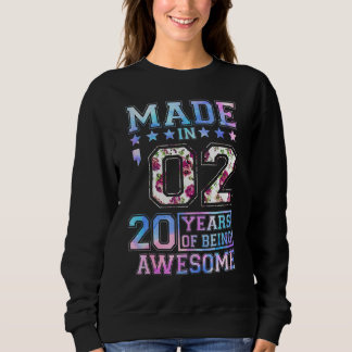 20-jährige Frauen zum Geburtstag Geboren im Jahr 2 Sweatshirt