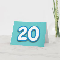 20-jähriger Geburtstag oder Jahrestag - addieren