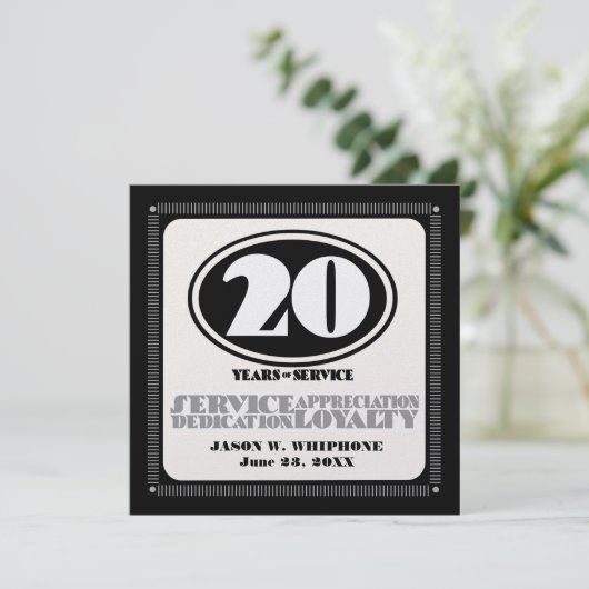 20-jähriger Retro-Service (Stehend Vorderseite)