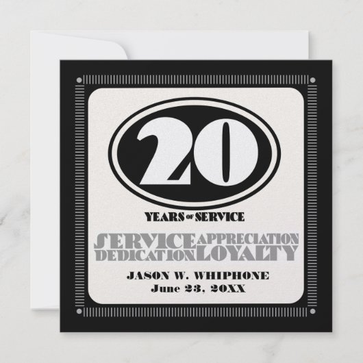 20-jähriger Retro-Service (Vorderseite)