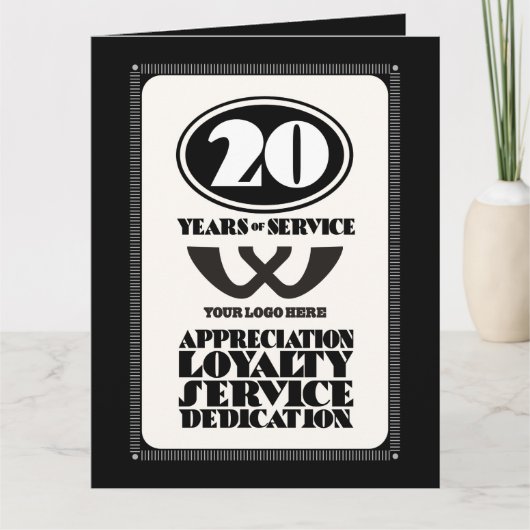 20-jähriger Retro-Service Karte (Vorderseite)