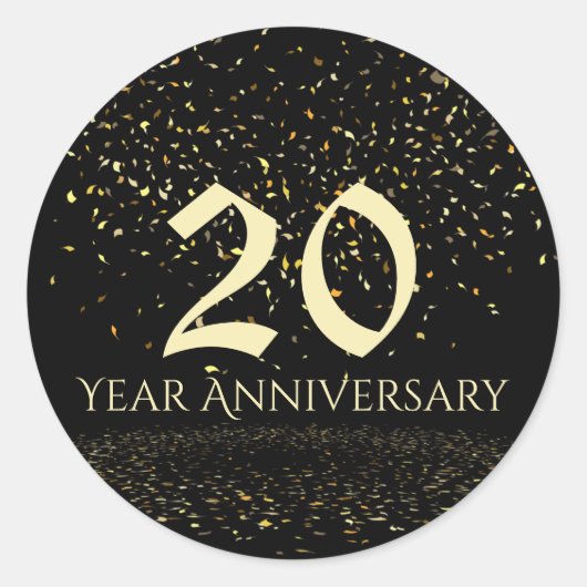 20-jähriger Umschlag Aufkleber (Vorderseite)