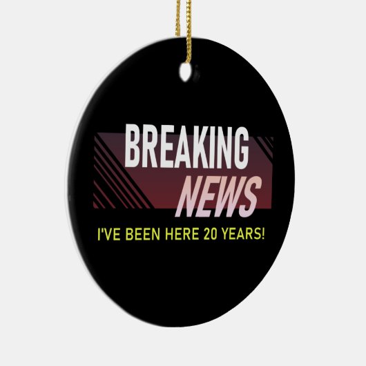 20-jähriges Arbeitsjubiläum 20. Mitarbeiterwoche Keramik Ornament (Rechts)