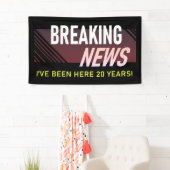 20-jähriges Arbeitsjubiläum Zwanzigster Arbeitnehm Banner (Insitu)