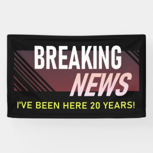 20-jähriges Arbeitsjubiläum Zwanzigster Arbeitnehm Banner