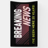 20-jähriges Arbeitsjubiläum Zwanzigster Arbeitnehm Banner (Vertikal)