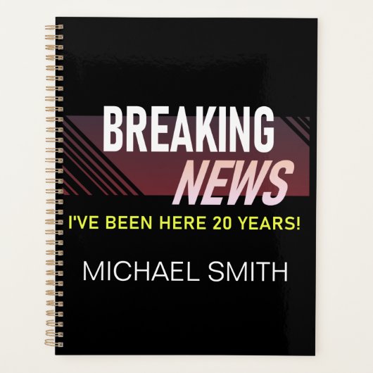 20-jähriges Arbeitsjubiläum Zwanzigster Arbeitnehm Planer (Vorderseite)