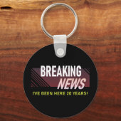 20-jähriges Arbeitsjubiläum Zwanzigster Arbeitnehm Schlüsselanhänger (Vorderseite)