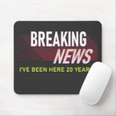 20-jähriges Arbeitsjubiläum Zwanzigster Mitarbeite Mousepad (Mit Mouse)