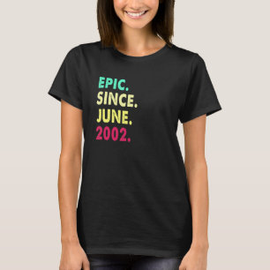 20-jähriges  episch seit Juni 2002 20. Geburtstag  T-Shirt