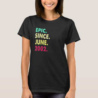 20-jähriges  episch seit Juni 2002 20. Geburtstag  T-Shirt