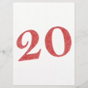 20-jähriges Jubiläum Karte