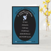 20-jähriges Jubiläum Karte (Gelbe Blume)