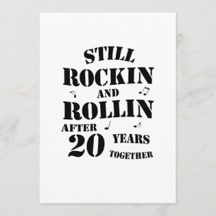 20. Jubiläum - 20 Jahre Paare Geschenk Karte