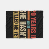 20. Jubiläum 20 Jahre, und sie hat't Ki Fleecedecke (Vorderseite (Horizontal))