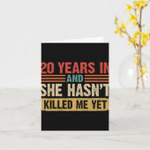 20. Jubiläum 20 Jahre, und sie hat't Ki Karte (Gelbe Blume)