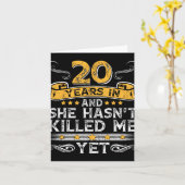 20. Jubiläum 20 Jahre, und sie hat't Ki Karte (Gelbe Blume)