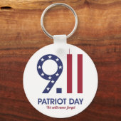 20. Jubiläum 9/11 NeveVergessen T - Shirt Schlüsselanhänger (Vorderseite)