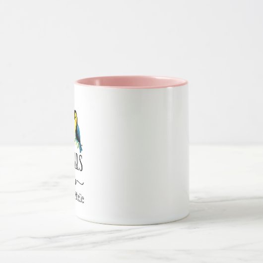 20. Jubiläum Bird Couple Matching Tasse (Zentrum)