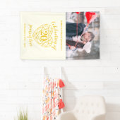 20. Jubiläum Herz personalisiert Foto golden Banner (Insitu)