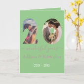 20. Jubiläum Liebe Forever Foto Template Karte (Gelbe Blume)