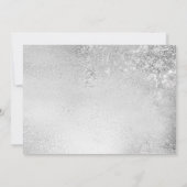 20. Jubiläum mit Foto - Silber Einladung (Rückseite)