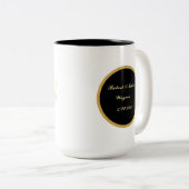 20. Jubiläum Namensdatum hinzufügen Zweifarbige Tasse (VorderseiteRechts)