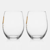 20. Jubiläum Personalisiert Weinglas Ohne Stiel (Links)