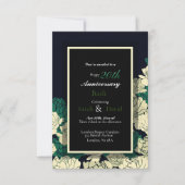 20. Jubiläum smaragdgrüne Rose Druckkarte Karte (Vorderseite)