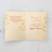 20. Jubiläumskreuz, Wirbel, Blume Karte (Innenseite)