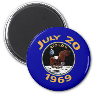 20. Juli 1969 Apollo 11 Mission zum Mond Magnet