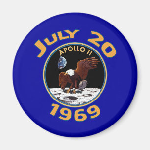 20. Juli 1969 Auftrag Apollo 11 zum Mond Magnet