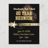 20. Klasse Wiedersehen Einladen Postkarte (Vorderseite)