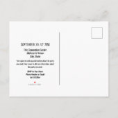 20. Klasse Wiedersehen Elegant Blue Ankündigung (Rückseite)