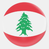 20 kleine Aufkleber Libanon Flagge (Vorderseite)