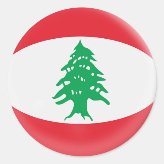 20 kleine Aufkleber Libanon Flagge (Vorderseite)