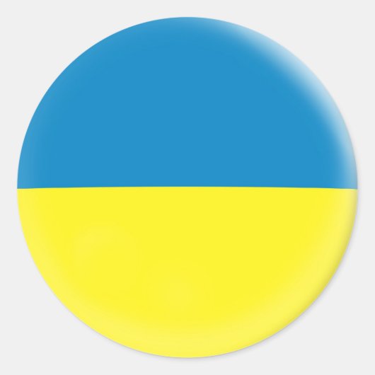 20 kleine Aufkleber Ukraine Flagge (Vorderseite)