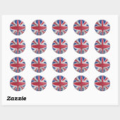 20 kleine Aufkleber Union Jack Not Flag (Blatt)