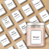 20 Küchenkräuter und Gewürze, minimalistisch moder Aufkleber