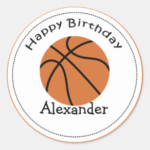 20 kundengerechter Kuchen-Deckel-Basketball Runder Aufkleber