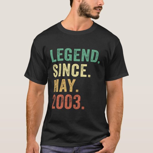 20 Legend seit Mai 2003 20. T-Shirt (Vorderseite)