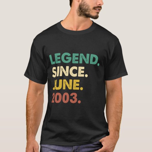 20 Legende seit Juni 2003 20. T-Shirt (Vorderseite)