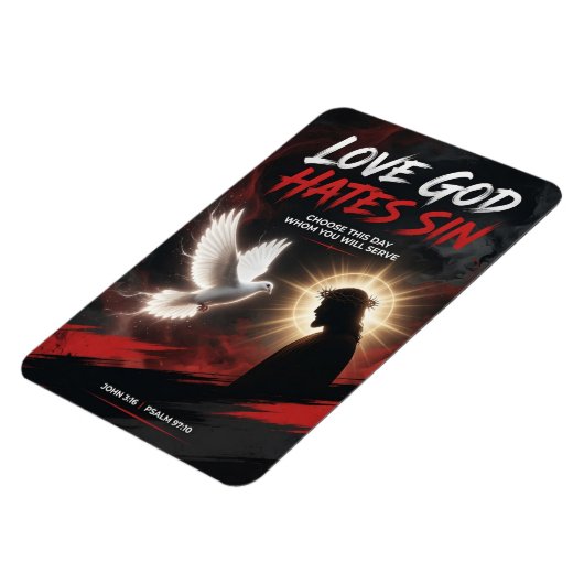 #20 Liebe Gott, hasse Sünde Magnet (Linke Seite)