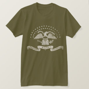 20. Maine-Emblem - beunruhigt T-Shirt
