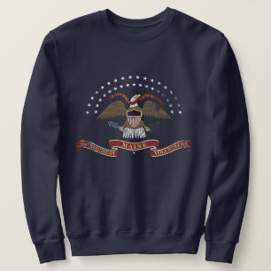 20. Maine-Emblem - beunruhigtes Sweatshirt