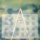 20 Mattierte Acrylsitzkarte Acrylschild (Neutral)